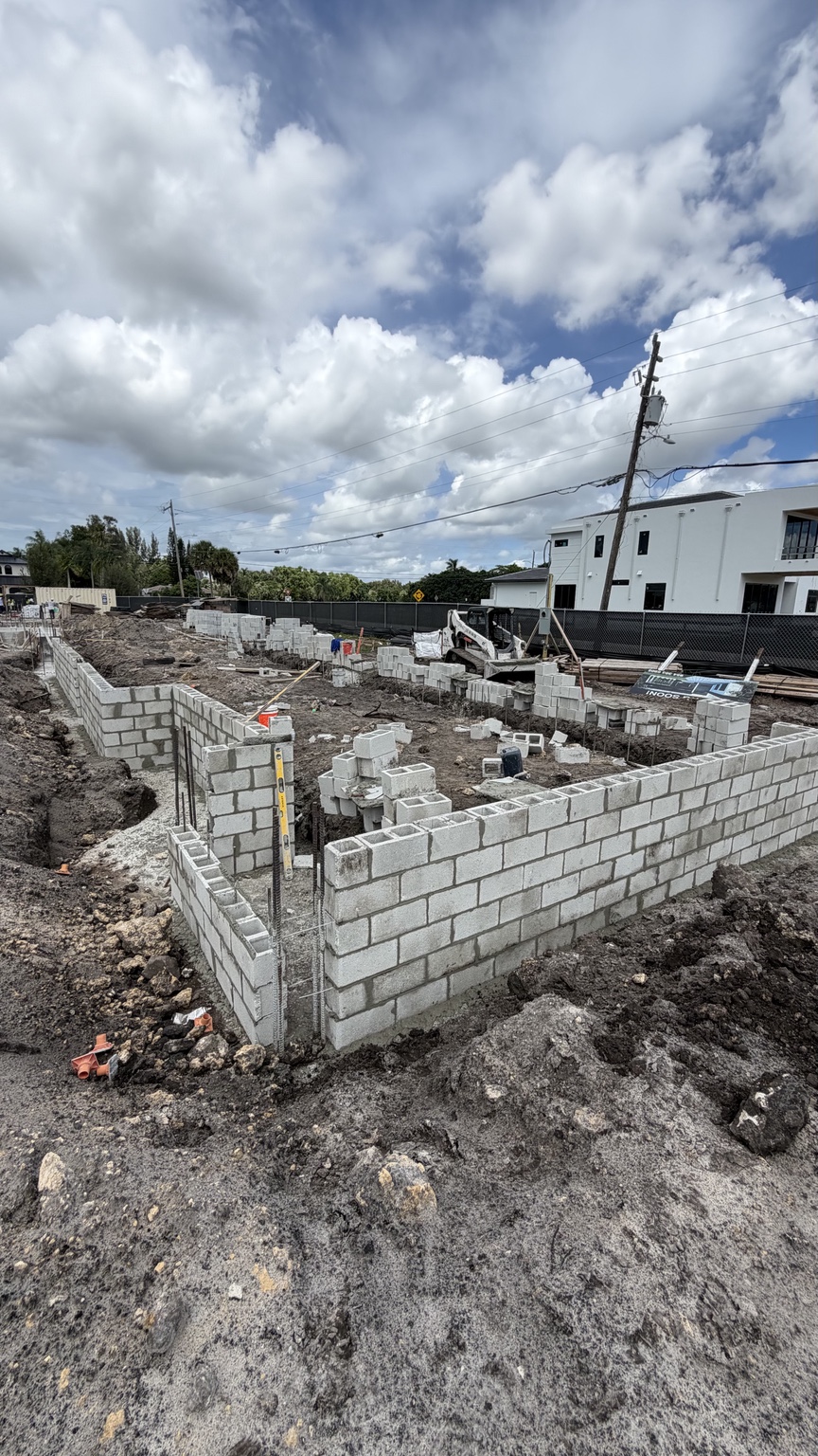 Block structure progress at the Plantation residence